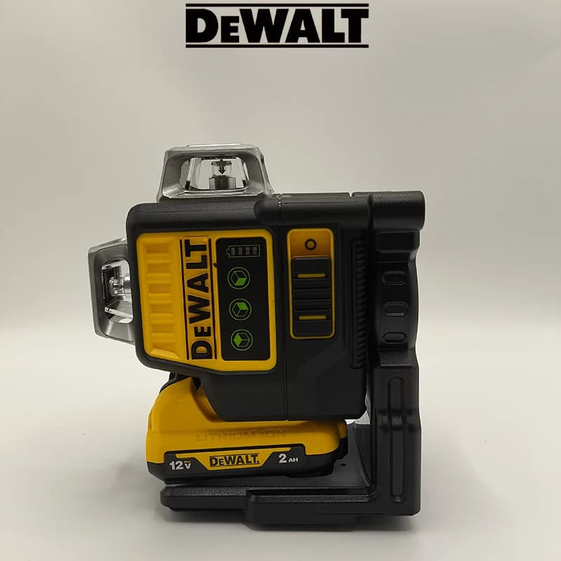 Dewalt DW089LG 12-Line Laser Level - 3D 360 Degree Vertical and Horizontal Green Laser with 12V Lithium Battery for Construction