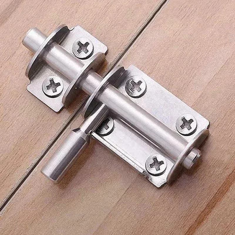 Stainless Steel Sliding Door Latch Bolt - Solid Hasp for Gates, Home & Toilet Doors
