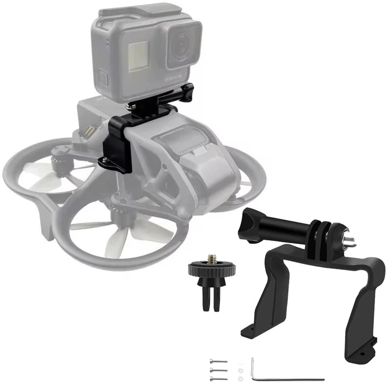 DJI Avata Accessories Set with Panoramic Motion Camera Transfer Mount for GoPro - Extended Mount Stents for Drone Photography