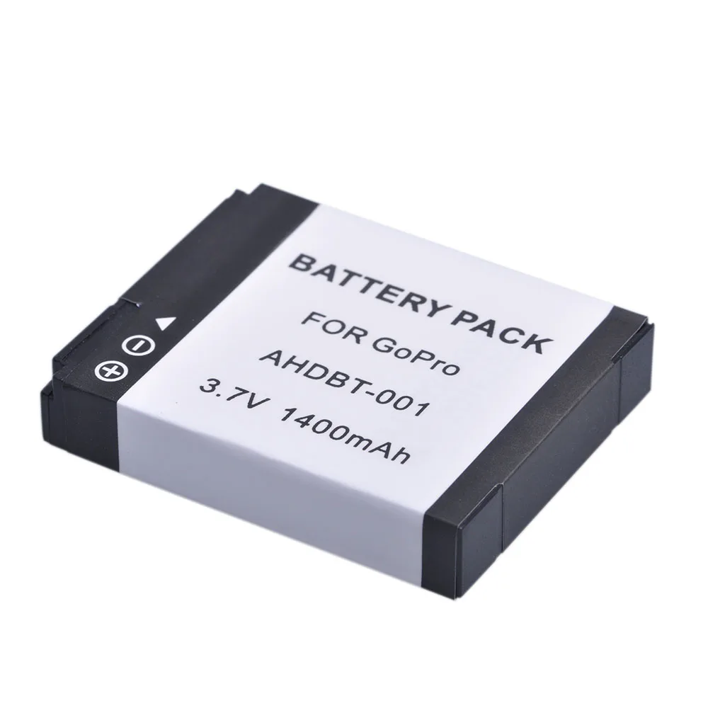 AHDBT-001 AHDBT-002 Rechargeable Battery Replacement 1400mAh 3.7V for GoPro HD Hero 1 Hero 2 Original Cameras Li-ion Battery