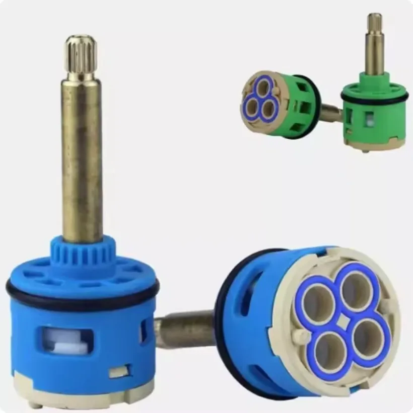 Faucet Cartridge Valve for Shower & Bathtub — 3/4 Position Water Mixing Valve Available in 26/28/33/35/37mm Diameters