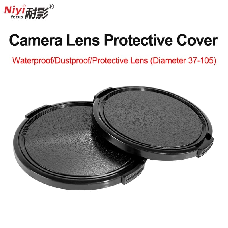 Universal Camera Lens Cap Cover (37-67mm) - Front Lens Protector for Canon Nikon Sony Olympus Fuji Samsung Cameras