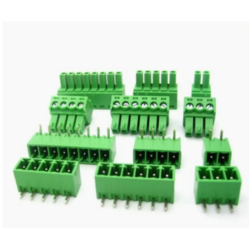 5 Pairs 15EDG Plug-in Terminal Blocks 3.5-3.81mm Phoenix-Compatible PCB Connectors