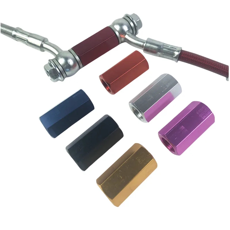Brake Hose Extension Joint M10 - Aluminum Alloy Motorcycle & Car Brake Pipe Connector